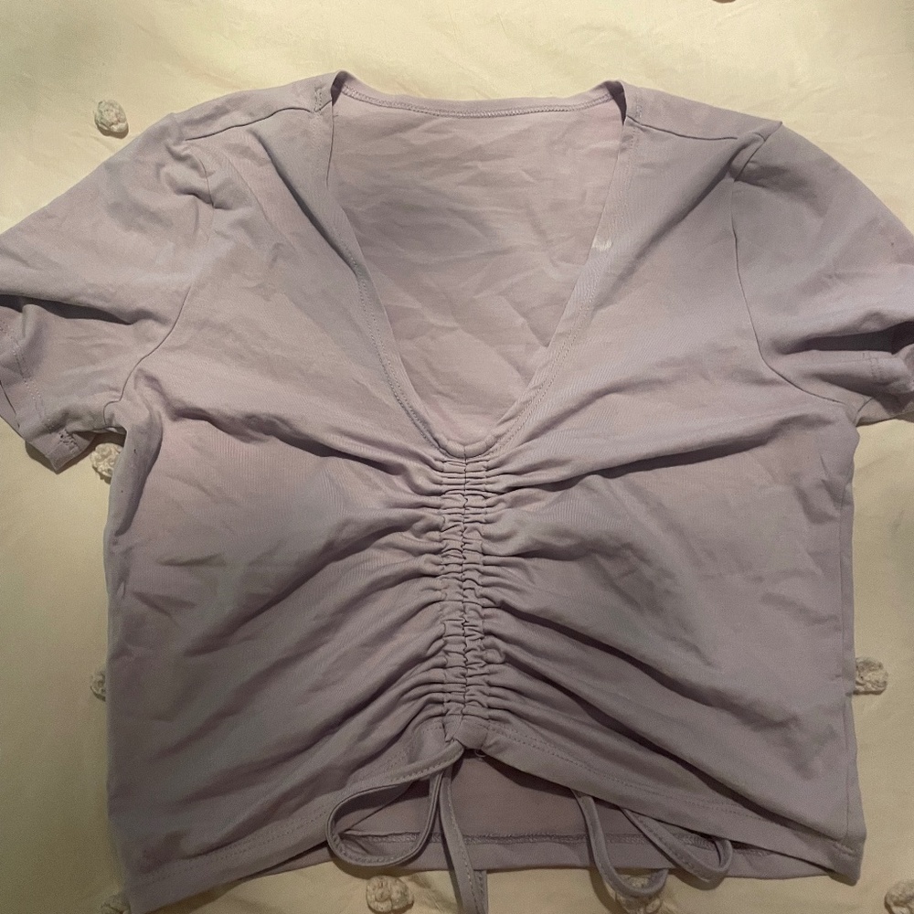 Drawstring Crop Top